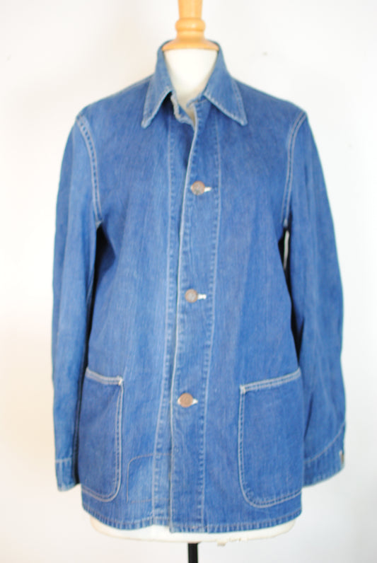 Strong Reliable SR denim 70s chore coat jean coat