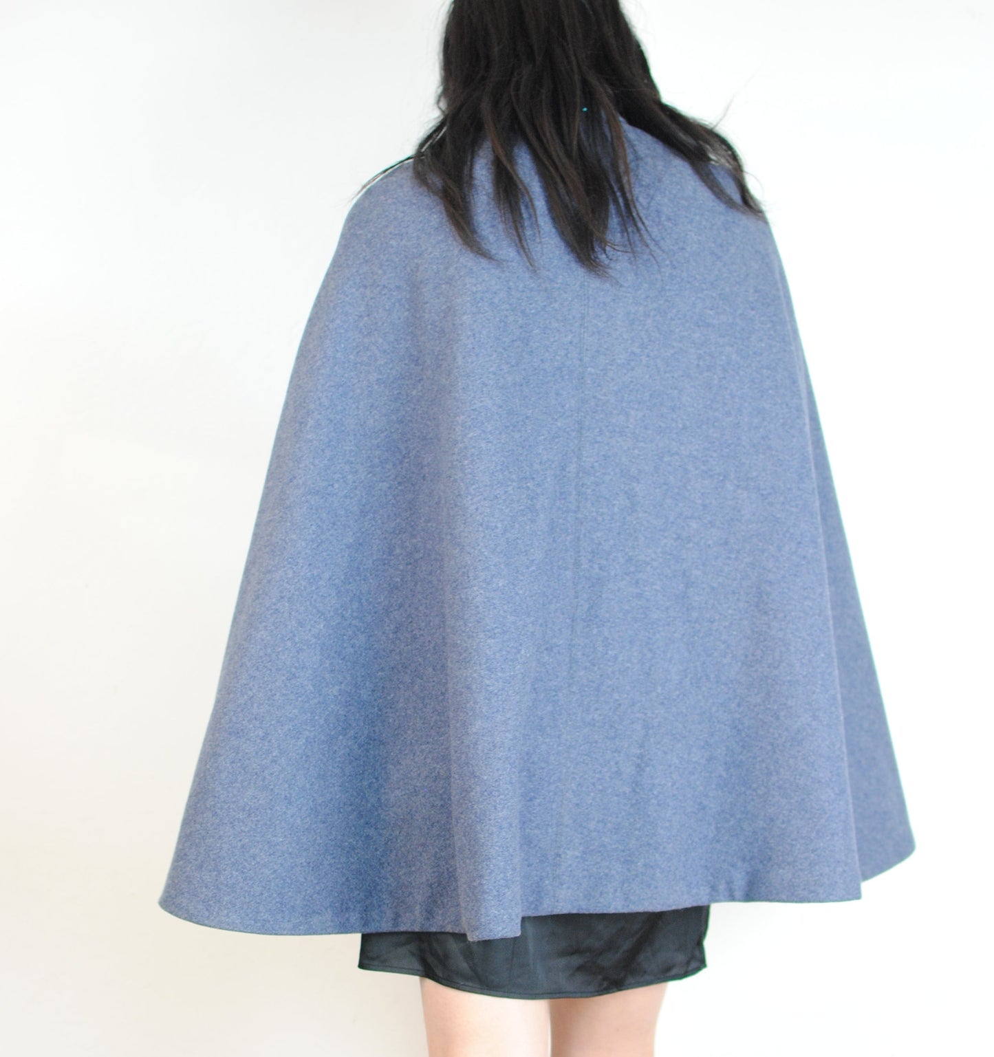 40s WWII Hospital Clothing Co.nurse cape grey wool custom made 100% wool shower proofed